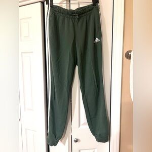Green Adidas Three Stripe Sweatpants Size Medium